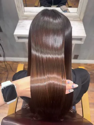 ロング カラー 💗髪質改善💗艶髪 韓国ヘア💗こころのヘアスタイル