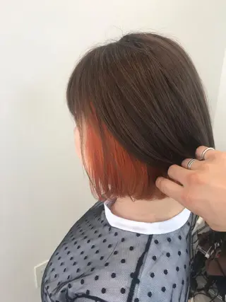 ショート カラー インナーエクステ渋谷 🦋KAJIのヘアスタイル