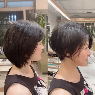 ショート 似合わせカット/ カラー🌼松原 寿花のヘアスタイル