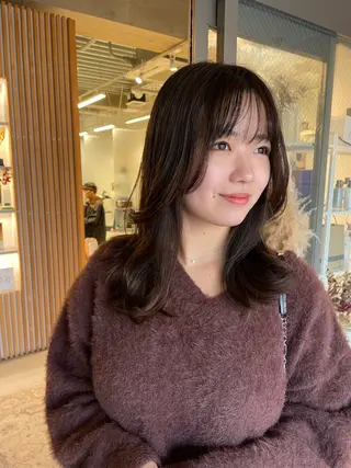 ロング カラー 月100人以上 髪質改善施術|谷口のヘアスタイル