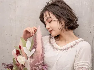 カラー ショート 豊中駅3分eha レッスンモデルのヘアスタイル