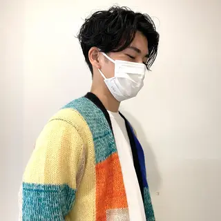ショート パーマ メンズ 永野 正芳のヘアスタイル