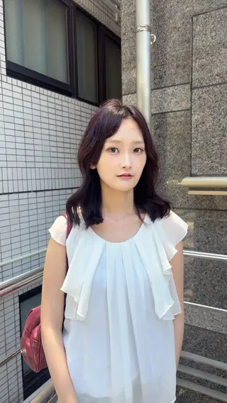 ミディアム カラー hitomi ♡ 自由が丘アシスタントのヘアスタイル