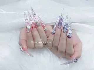 ネイル MoMoA Nail ネイル長さ出し専門店のネイルデザイン