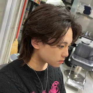 ミディアム パーマ メンズ メンズパーマの達人 KAITOのヘアスタイル