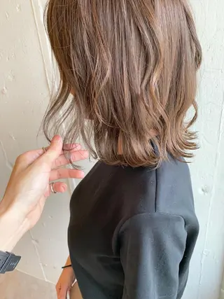 ミディアム カラー レイヤー/大人メンズ パーマ🌀 平島拓也のヘアスタイル