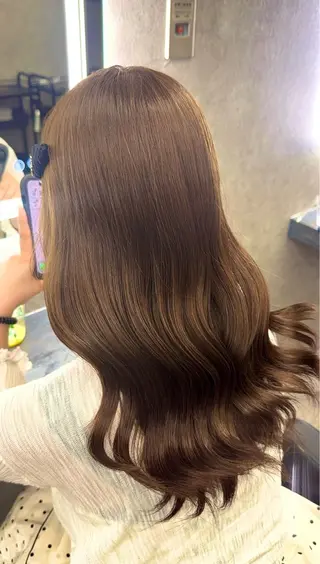 セミロング カラー ヘアアレンジ ウショウ ユウトのヘアスタイル