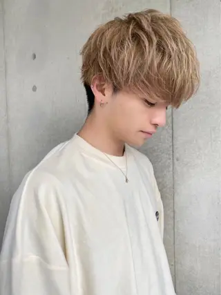 ショート カラー パーマ ヘアアレンジ メンズ 🌈トレンドヘア 🌈WATARU🌈のヘアスタイル