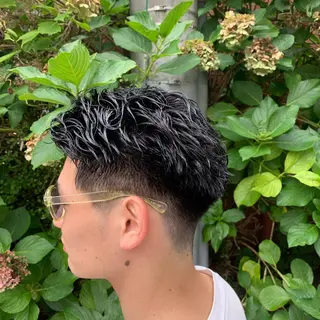 パーマ スパイキーパーマ 柏NO1 藤本葉のヘアスタイル