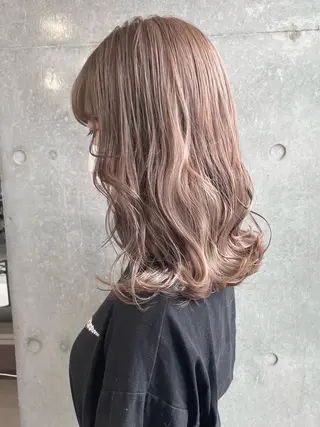 セミロング カラー ハイトーン特化💍 NØRN💍韓国のヘアスタイル