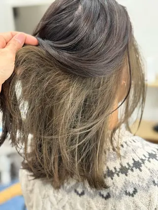 セミロング カラー Snaly カラー特化ページのヘアスタイル