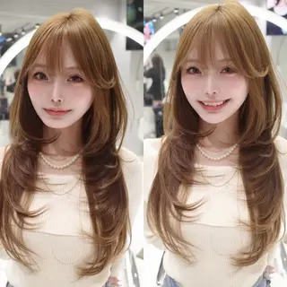 ロング 【大宮】一日限定 ハイレイヤーカットのヘアスタイル