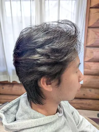 パーマ メンズ 本田 圭輔のヘアスタイル