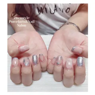 ミディアム ネイル 🐾enen style 🐾のネイルデザイン