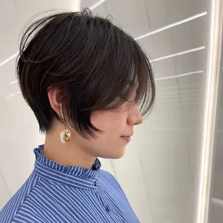 ショート カラー 前髪/似合わせカット COA こも.のヘアスタイル
