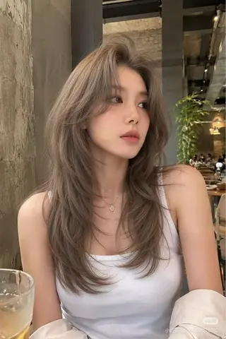 ロング 【pia】 江田岳斗のヘアスタイル