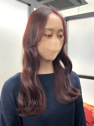 ロング カラー 𝑺𝒂𝒌𝒊 🩶マンツーマン施術のヘアスタイル