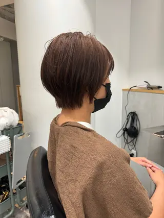 ショート カラー ボブ/レイヤーカット 縮毛矯正/コウキ新宿のヘアスタイル
