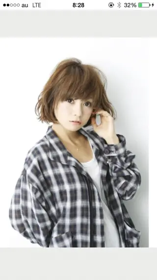 ショート 庄司 美佑樹のヘアスタイル