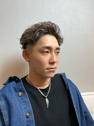 ショート SHION men's permのヘアスタイル