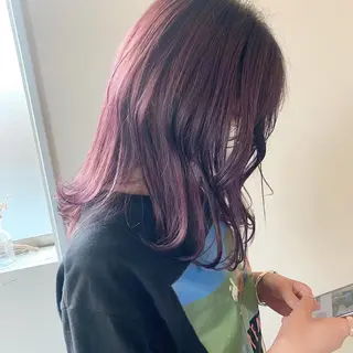 セミロング カラー ヘアアレンジ 本間 結衣のヘアスタイル