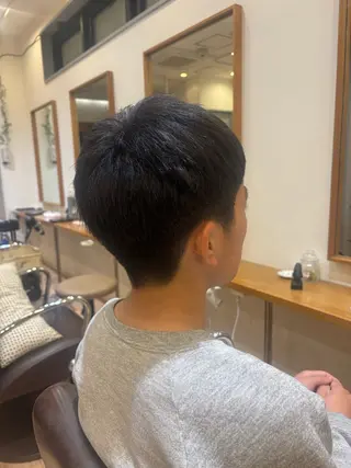 メンズ キッズ すなが/ハイライト モデル募集中のヘアスタイル