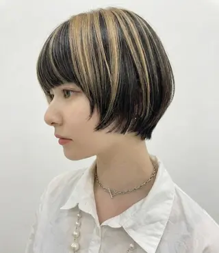 ショート カラー 口コミ150件超え 💬☘️笹岡航太のヘアスタイル