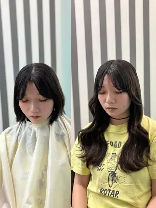 セミロング Reflet 新宿/プルエクステのヘアスタイル