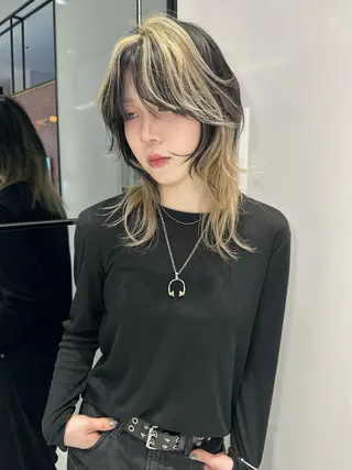 ロング ハッシュカット ✦·.⋆ SAYAのヘアスタイル