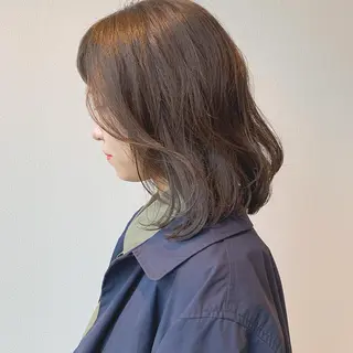 ミディアム カラー 中川 竜誠のヘアスタイル
