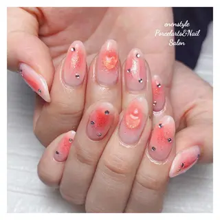 ミディアム ネイル 🐾enen style 🐾のネイルデザイン