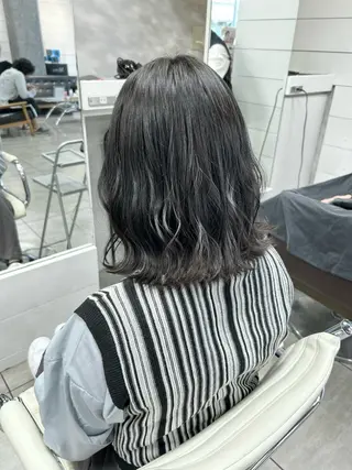 ミディアム レイヤー/艶髪カラー 森本くるみのヘアスタイル