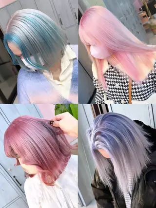 ミディアム カラー ブリーチ特化🌈 MANATOのヘアスタイル