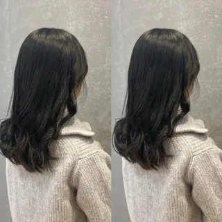 セミロング み うのヘアスタイル