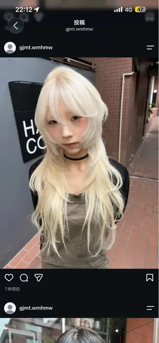 ロング カラー 圧倒的デザイン力 店長🎨RENAのヘアスタイル