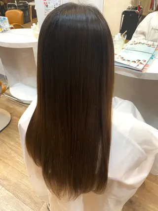 ロング 🩶透明感カラー/ 縮毛矯正LUNA🩶のヘアスタイル
