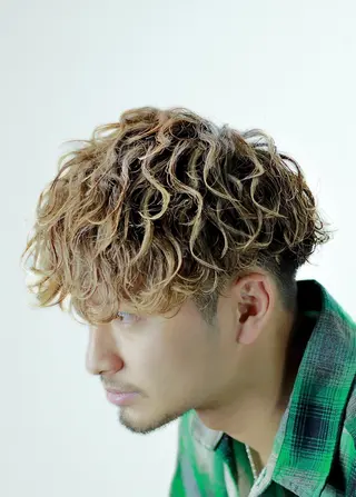 ショート パーマ メンズ 湘南のパーマ職人 🔥清水琉葵🔥のヘアスタイル