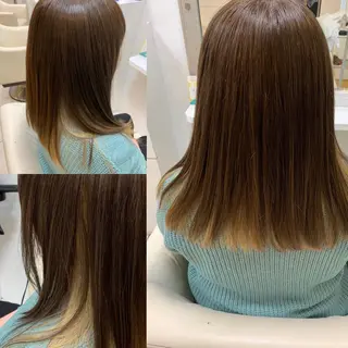 ミディアム 柳川 玲也のヘアスタイル
