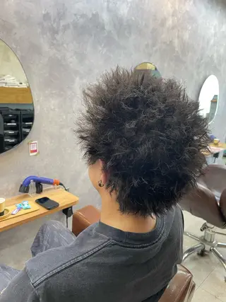 パーマ メンズ 中嶋 颯和のヘアスタイル