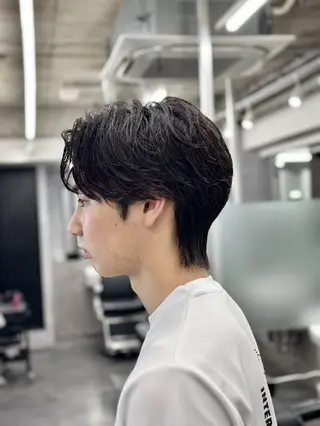 パーマ メンズ メンズ特化 石田はるむのヘアスタイル