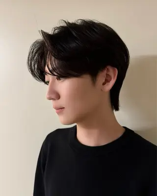 ミディアム メンズ 加藤 祐斗のヘアスタイル