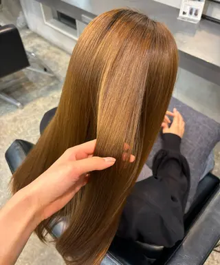 ロング cocoa🎀 透明感カラー/パーマのヘアスタイル