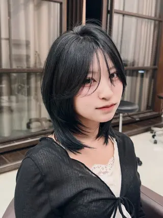 ミディアム wil西宮レイヤー 西村徹のヘアスタイル