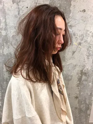 ロング カラー Pia ツボイ ケイタのヘアスタイル