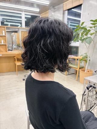 ミディアム パーマ 前田ジュン /ショート/似合わせのヘアスタイル