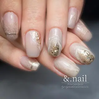 ネイル &.nail/ ニュアンス/持込み可のネイルデザイン