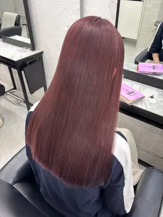 セミロング カラー ブリーチ/エクステ モデル募集中🖤のヘアスタイル
