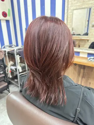 セミロング 皆川 千奈実のヘアスタイル