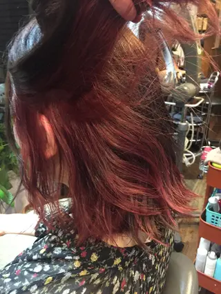 ミディアム カラー 原宿サロン代表 デザインカラー伊藤卓のヘアスタイル