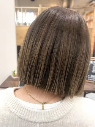 ミディアム カラー cana 札幌レイヤースタイルのヘアスタイル